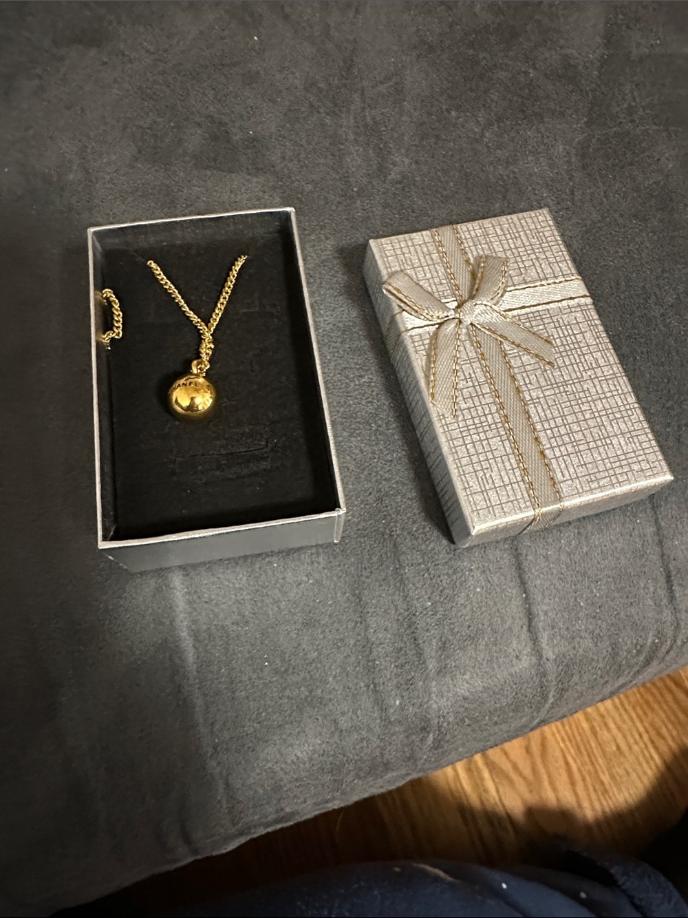 CHANEL Gold Tone Globe Pendant Necklace - Picture 8 of 9